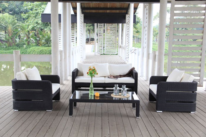 Garten Lounge Edinburgh Stoffbezug beige