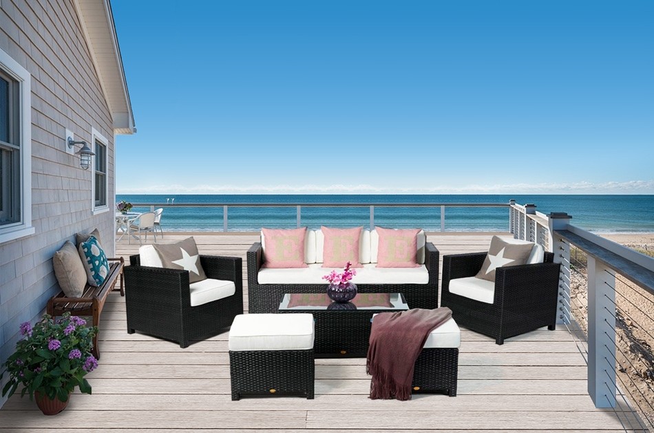 Gartenmöbel und Lounge Rimini Luxus schwarz
