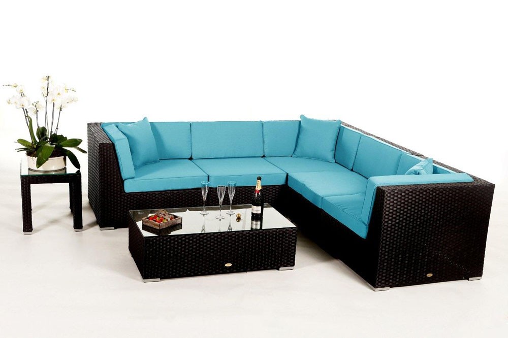 Lounge Möbel day Polsterbezug aqua