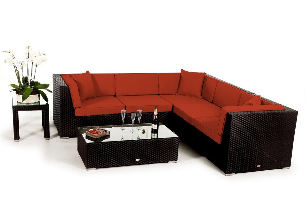 Lounge Möbel day Polsterbezug orange