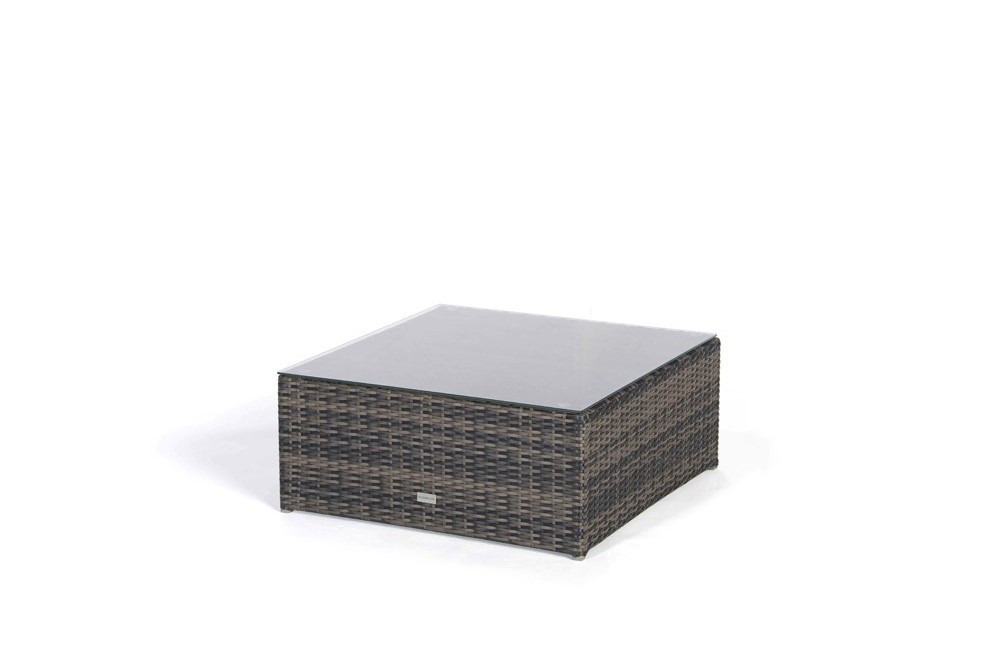 Rattan Lounge Potter braun Bank mit Glasplatte