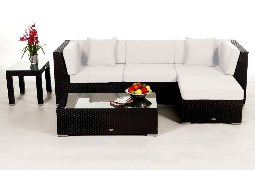 Rattanmöbel Murano - Stoffbezug beige