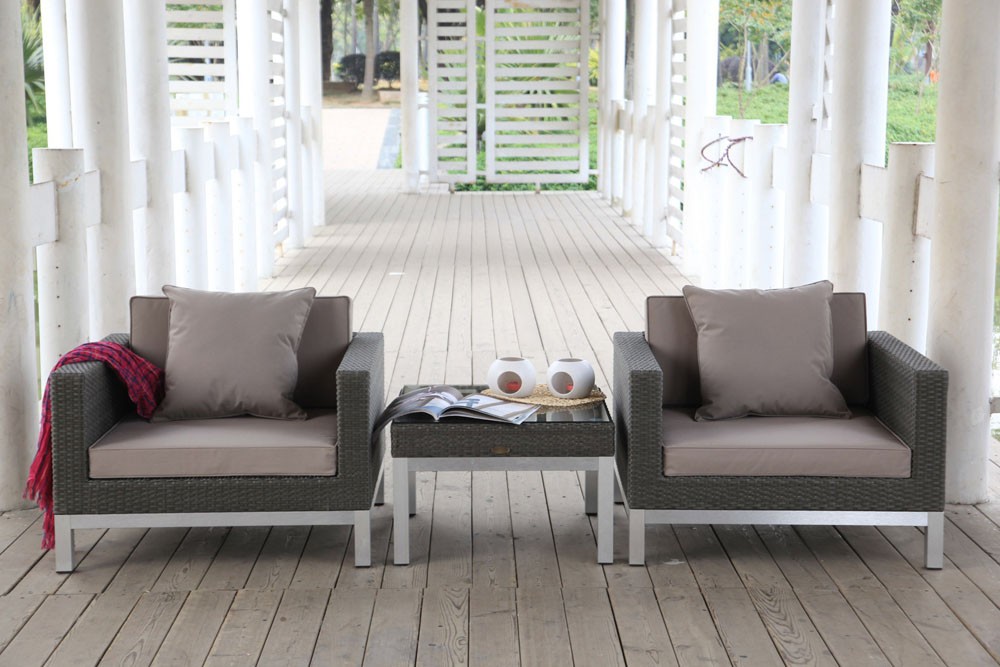 Rattanmöbel: Ela Lounge Polsterbezug sandbraun