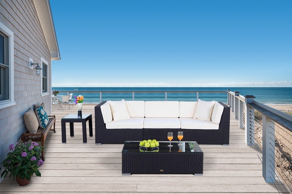 rattanmoebel nena schwarz 250 rattansofa
