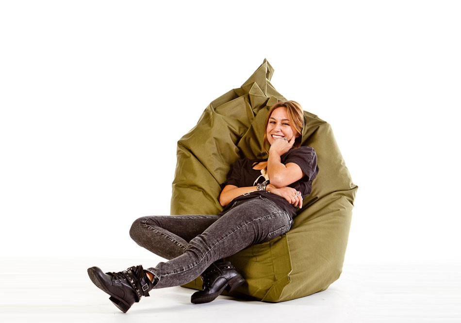 Sitzsack Sitzkissen Loungepillow olive