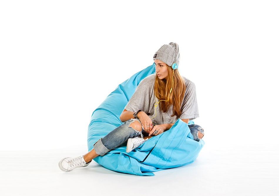 Sitzsack Sitzkissen Loungepillow aqua