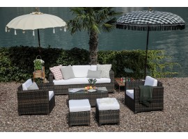 Rimini Luxus Rattan Lounge braun
