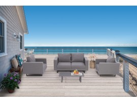 Somerset Gartensofa wetterfest grau