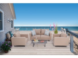 Somerset Gartenlounge wetterfest sandbraun