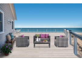 Tiffany Gartenlounge grau-braun