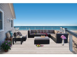 Gloria Rattanlounge braun