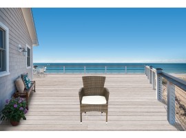 Gomera Rattan Stuhl mix braun