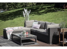 Lexa Rattan Lounge Dining Möbel braun