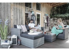 Jurassic Gartenlounge rechts mix grau