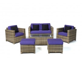 Stoffbezug violett Dallas Lounge