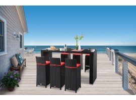 Sylt Rattan Barset schwarz