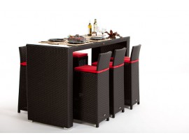Rattan Bar VIP braun