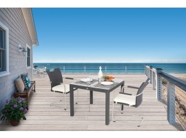 Sale schwarz Rattan Tisch 2 Stühle