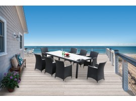 Jamaika Gartentisch schwarz 220
