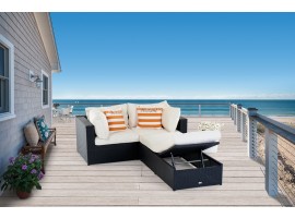Stoffbezug beige für die Bali Lounge