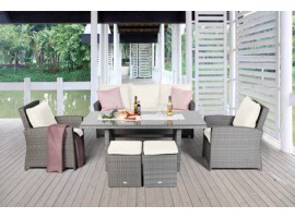 Stoffbezug beige für die Lounge Dining Wilma