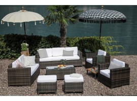 Madison Deluxe Rattan Lounge braun