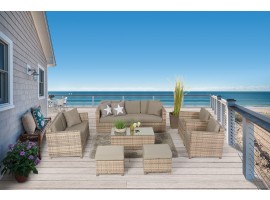 Madison Deluxe Rattan Lounge natural
