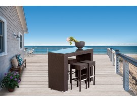 Wales Rattan Bar braun