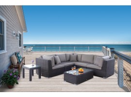 Denver Rattan Lounge braun