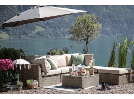 Potter Rattan Gartenmöbel natural round