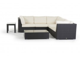Polsterbezug Set beige für die Fernando Rattan Lounge 