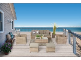 Rimini Luxus Rattan Lounge natural