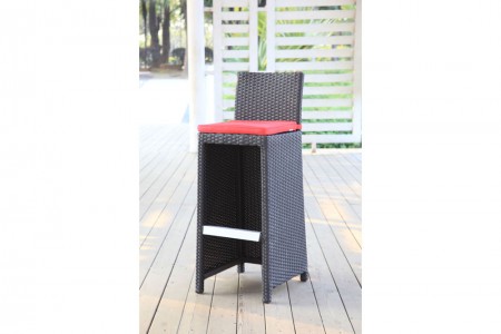 Barhocker mit Lehne VIP schwarz