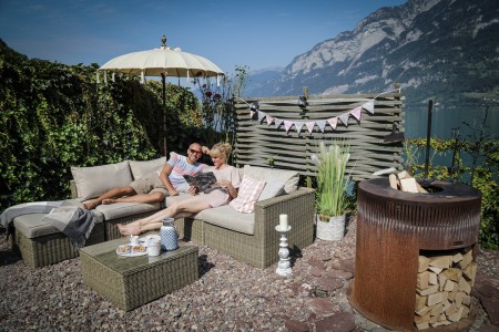 Texas Special Rattan Lounge natural round