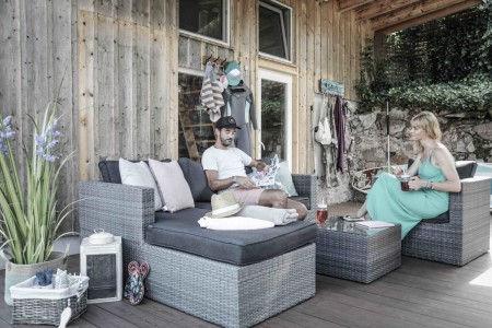 Jurassic Gartenlounge rechts mix grau