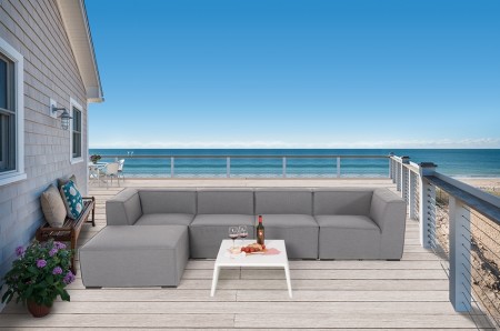 Salena Outdoor-Lounge Sunbrella Fabric grau