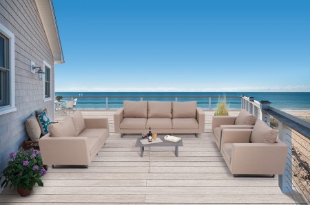Sayid Outdoor Lounge wetterfeste sandbraun