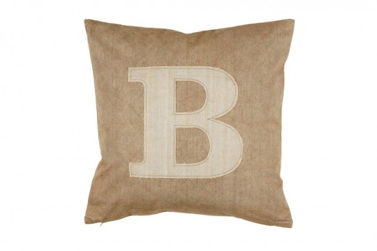 Dekokissen Letter B Sand , 50x50