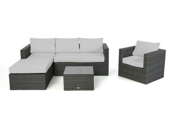 Gartenlounge Jurassic Stoffbezug grau