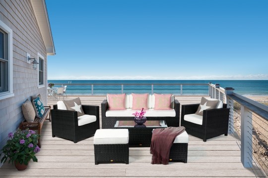 Gartenmöbel und Lounge Rimini Luxus schwarz