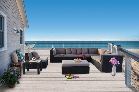 Gartenmöbel Rattanmöbel Gloria Lounge braun