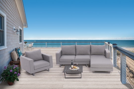 gartenmoebel venus deluxe grau lounge outdoor