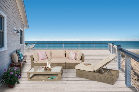 Liam Rattan Lounge Rattan Möbel Gartenset