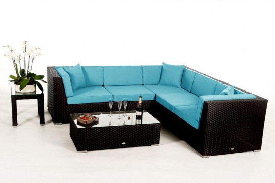 Lounge Möbel day Polsterbezug aqua