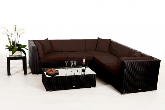 Lounge Möbel day Polsterbezug braun
