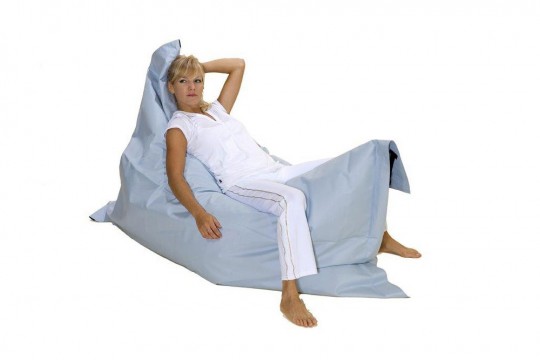 Loungesack Kissen für draussen und drinnen Loungepillow Babyblau