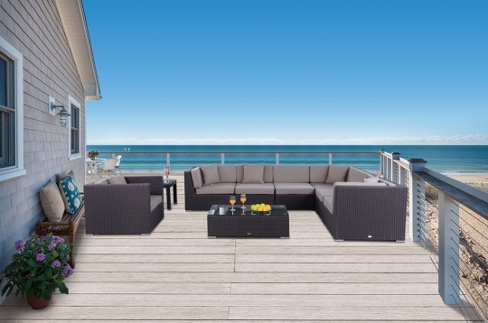 Möbel Gartenmöbel Rattanmöbel Master Lounge braun
