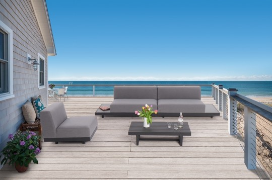 outdoor gartenlounge florence grau