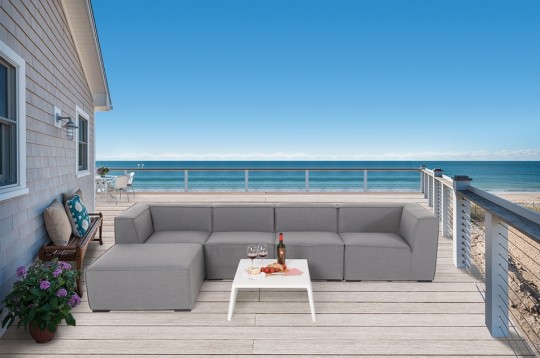 Outdoor Lounge Salena grau Sunbrella fabric