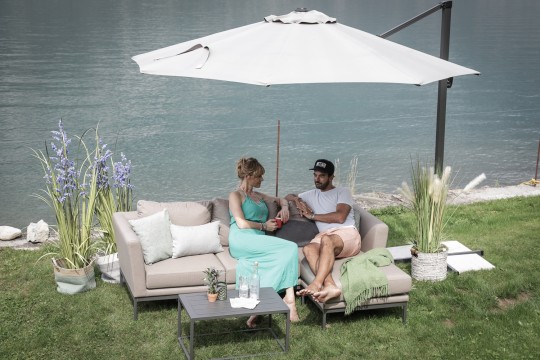 Outdoor Sofa Benz Sunbrella sandbraun